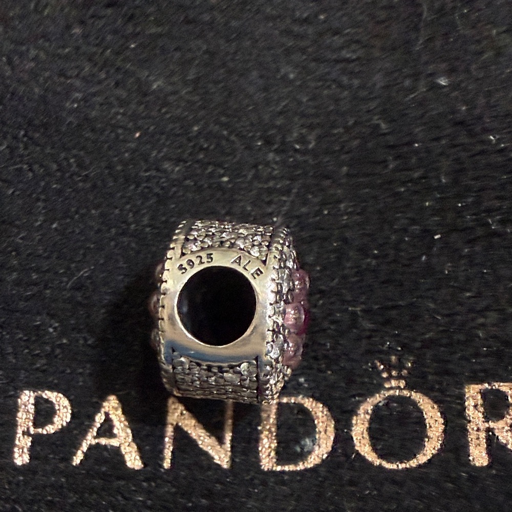 Pandora Silver and Purple Charm - Picture 2 of 2